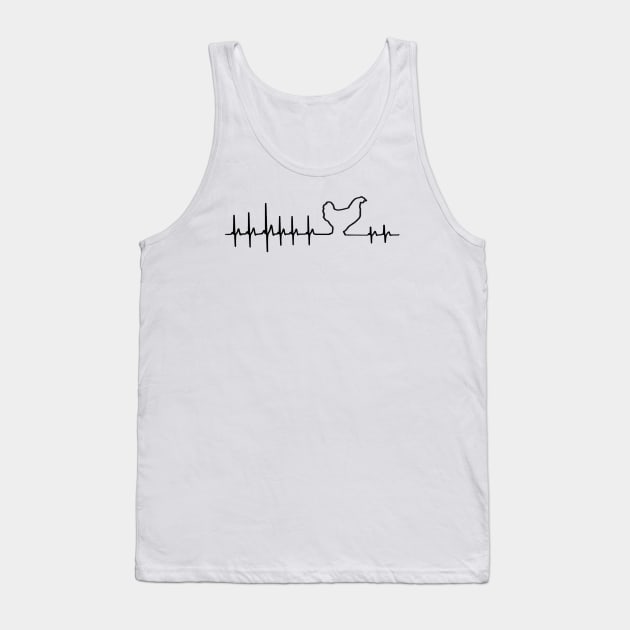 Heartbeat Chicken EKG Tank Top by bearsmom42